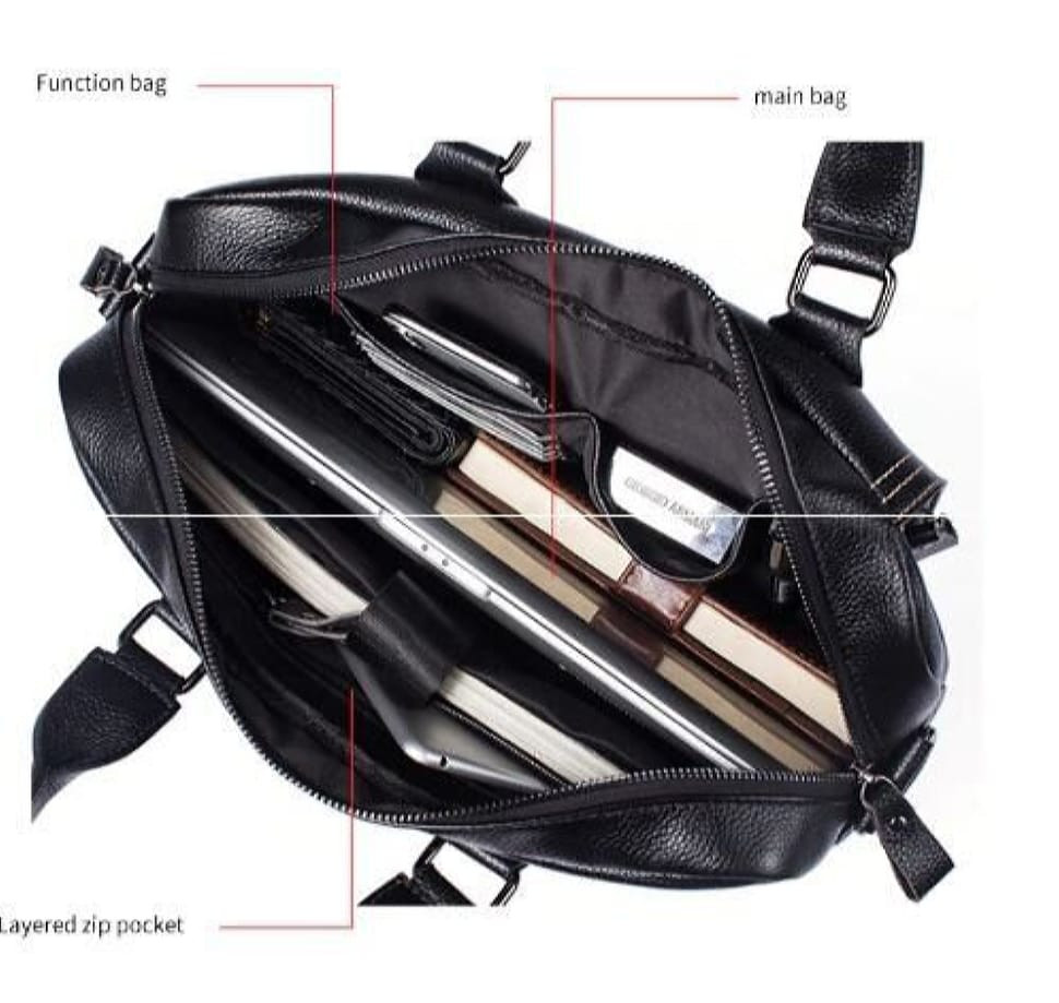 Сумка мужская флотар для ноутбака Vintage 14672 Черная