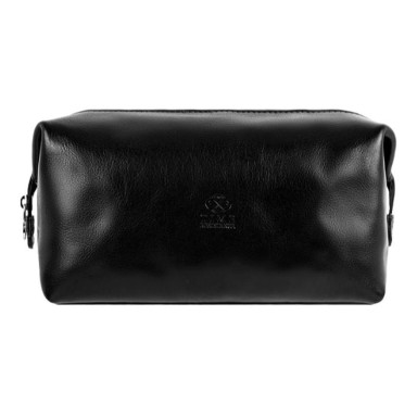 Leather Toiletry Bag - Four Past Midnight - Black 5236601