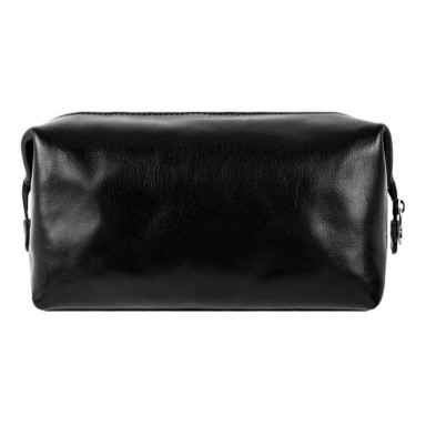 Leather Toiletry Bag - Four Past Midnight - Black 5236601