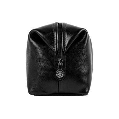 Leather Toiletry Bag - Four Past Midnight - Black 5236601