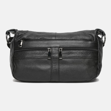 Женская кожаная сумка Borsa Leather K1105-black