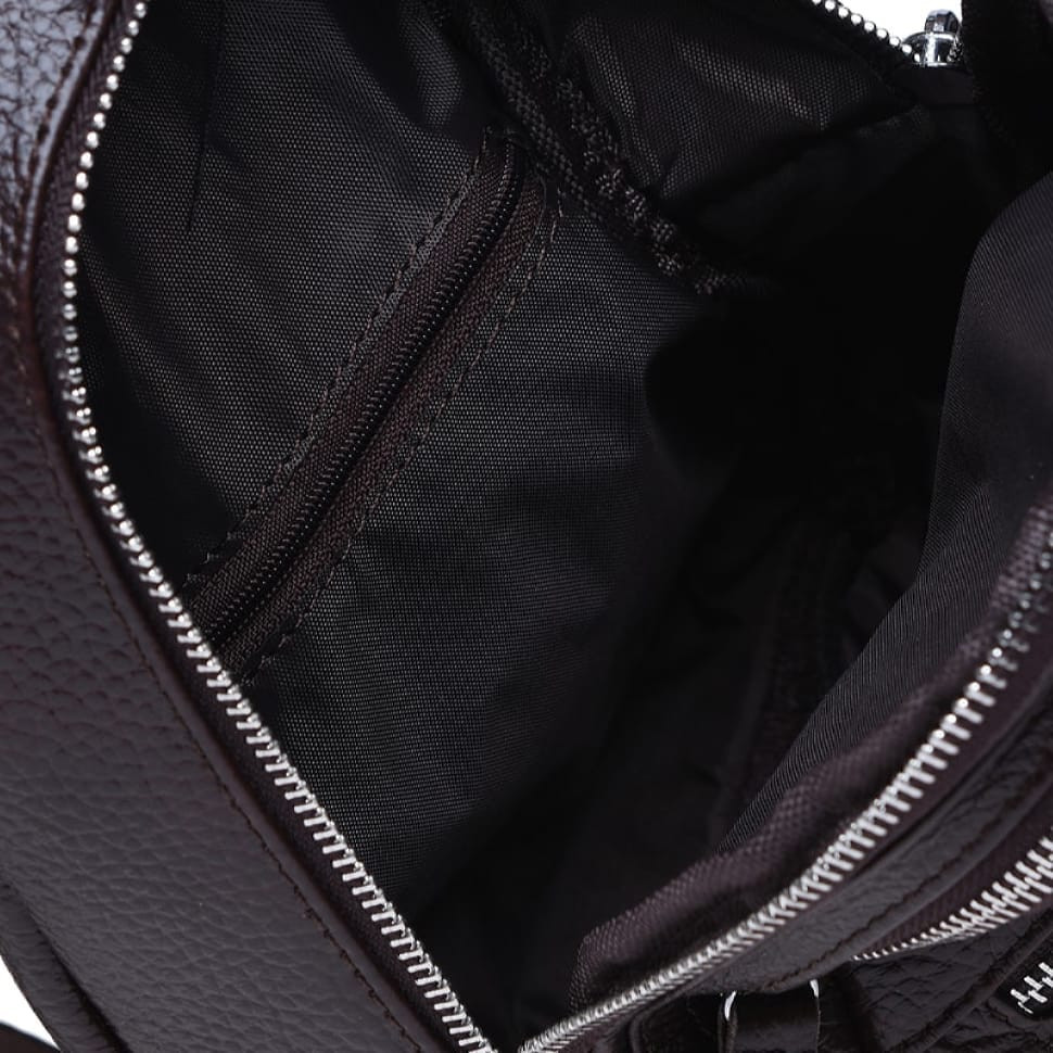 Чоловік шкіряний рюкзак Borsa Leather K1330-brown