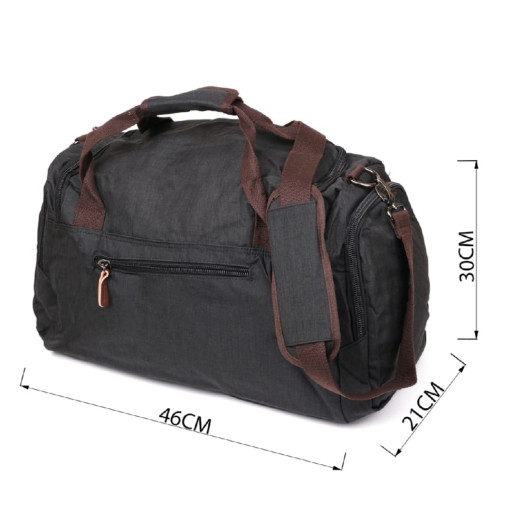 Дорожня сумка текстильна Vintage 20136 Чорна