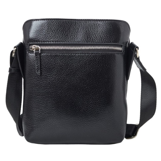 Сумка чоловіча шкіряна BOND 1019-281 чорний флотар