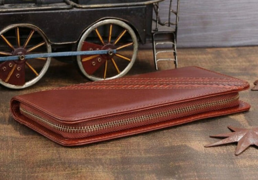 Чоловік клатч Vintage 14197 шкіряний Коричневий