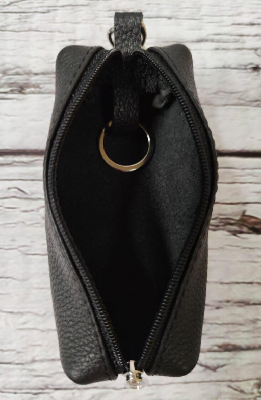 Шкіряна візитниця GRANDE PELLE 11486 Бордовий