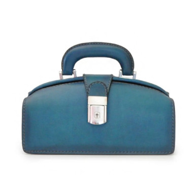 Pratesi BBL120/N - Handbag Lady Brunelleschi Bruce in cow leather Bruce Blue