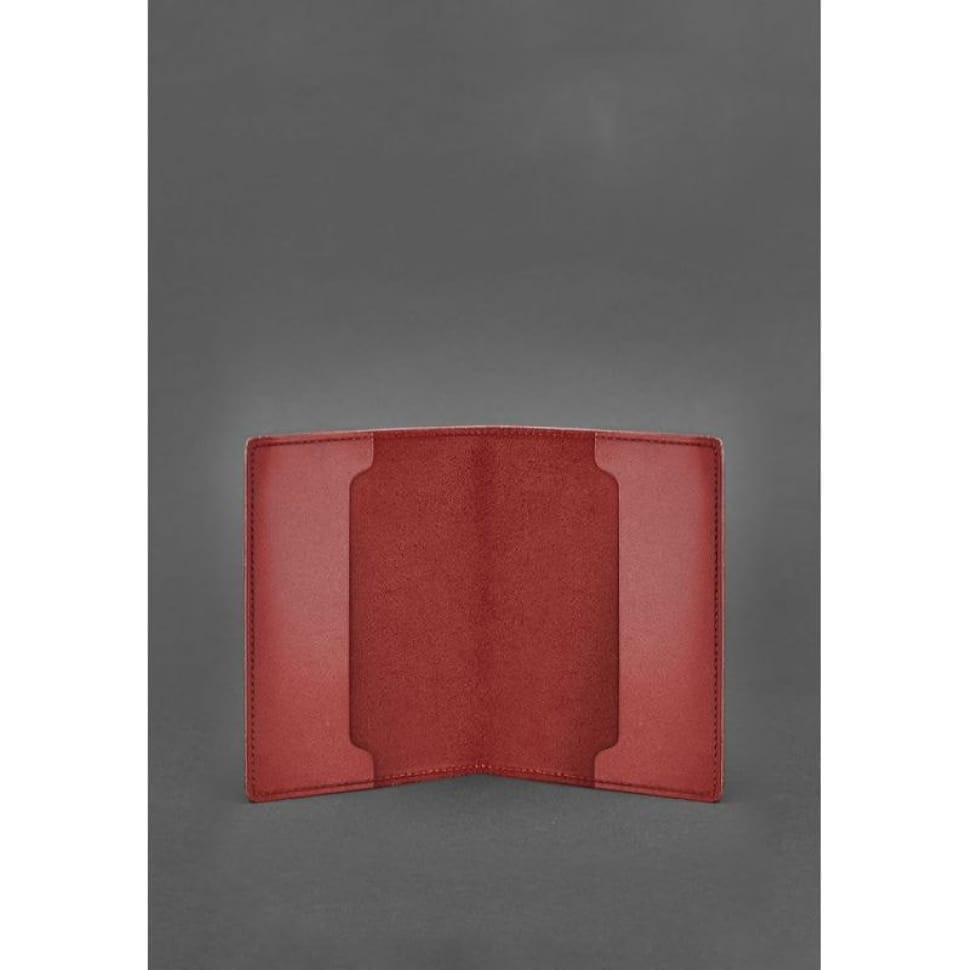 Шкіряна обкладинка для посвідчення офіцера 9.0 червона