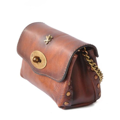 Pratesi BCO160 - S.Bernardo Clutche in cow leather Bruce Cognac