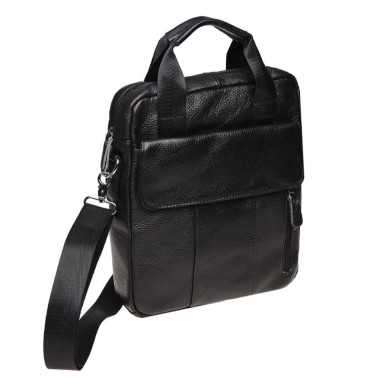 Men's leather bag Borsa Leather K18863-black