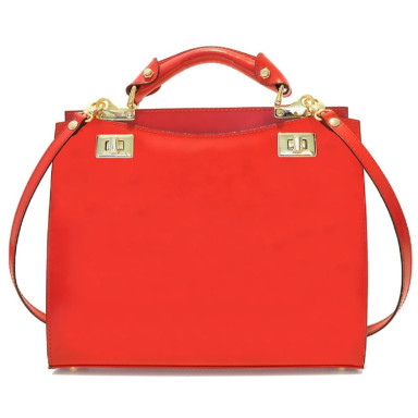 Pratesi RVI150/32 - Anna Maria Luisa de' Medici Medium Lady Bag in cow leather Radica Violet