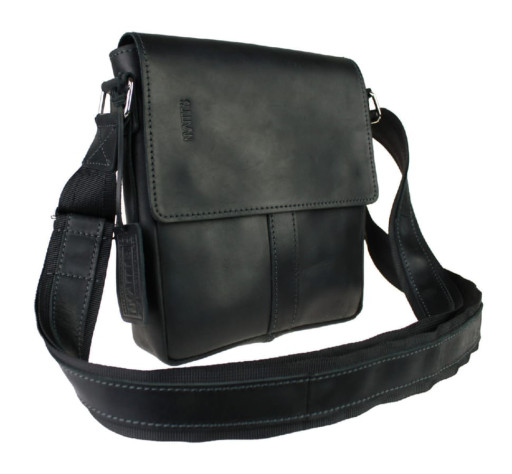 Сумка чоловіча шкіряна на плече SULLIVAN 35472(25) чорна