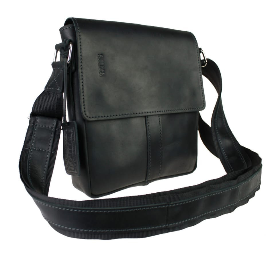 Сумка чоловіча шкіряна на плече SULLIVAN 35472(25) чорна