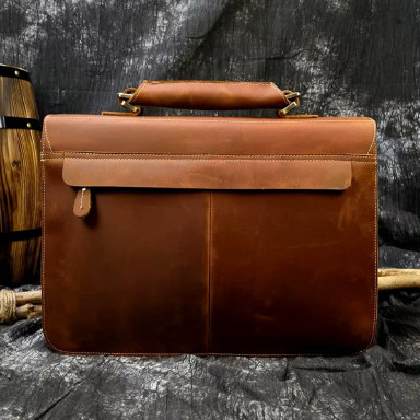 Мужской кожаный портфель большего размера Bexhill Bx7164 LgBrown