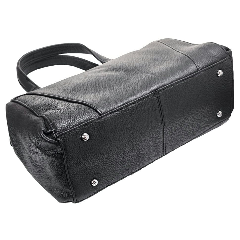 Сумка жіноча шкіряна GIORGIO FERRETTI GF2017146-1 чорна