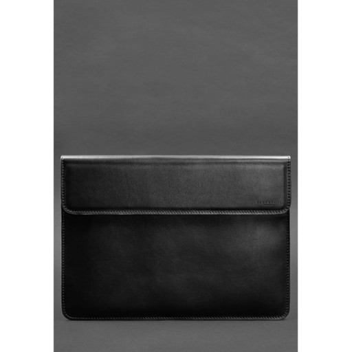 Кожаный чехол-конверт на магнитах для MacBook Pro 16" Черный