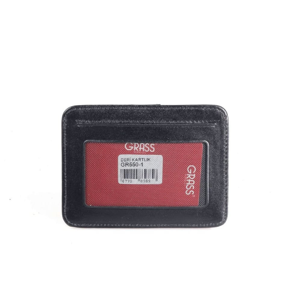 Кредитниця+автодокументи шкіряна GRASS 550-1 чорний гладкий
