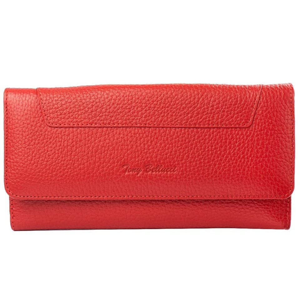 Гаманець жіночий шкіряний Tony Bellucci T885-282 червоний флотар