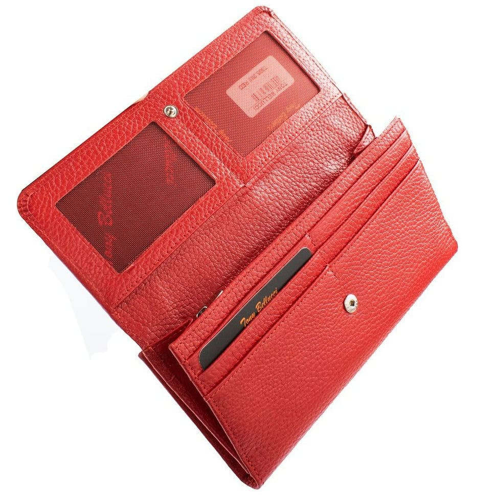 Гаманець жіночий шкіряний Tony Bellucci T885-282 червоний флотар