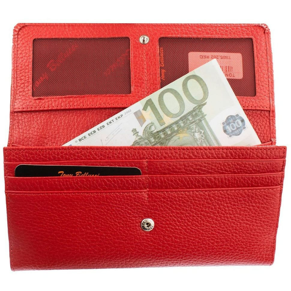 Гаманець жіночий шкіряний Tony Bellucci T885-282 червоний флотар