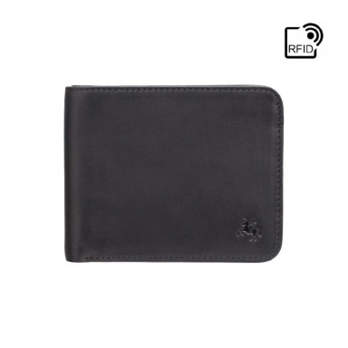 Men's wallet Visconti VSL35 Trim with RFID (Black-Orange)