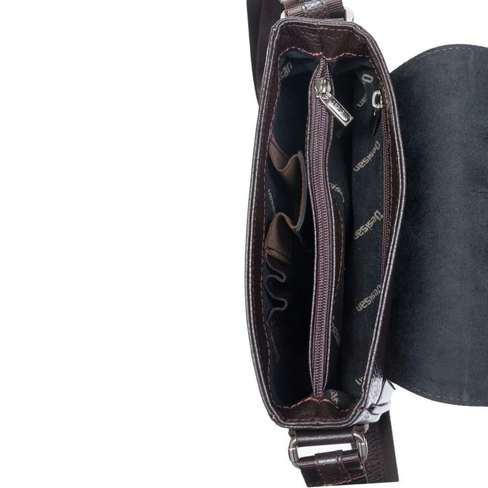 Барсетка м'яка шкіряна DESISAN 420-9 коричневий