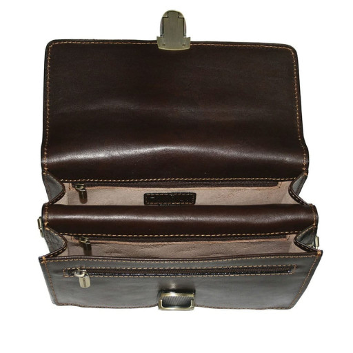 Сумка-барсетка шкіряна Italico 8263 коричневий