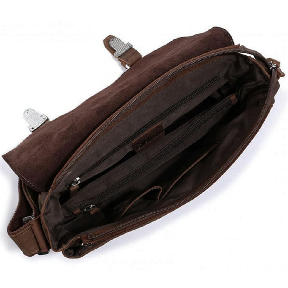 Месенджер чоловічий шкіряний через плече crazy horse Tiding Bag 6002B-1