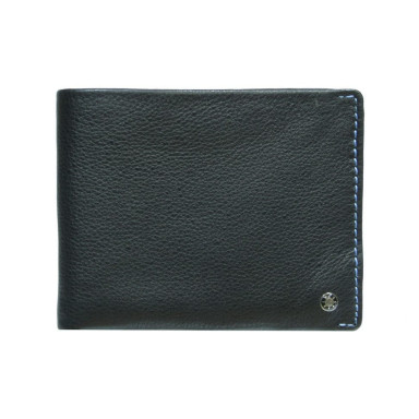 Leather wallet Timone 11013P nero black