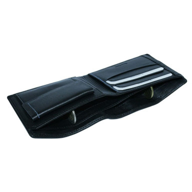 Leather wallet Timone 11013P nero black