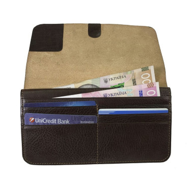 Leather wallet Tuscania 2918 moro brown