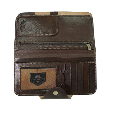 Leather wallet Tuscania 2918 moro brown