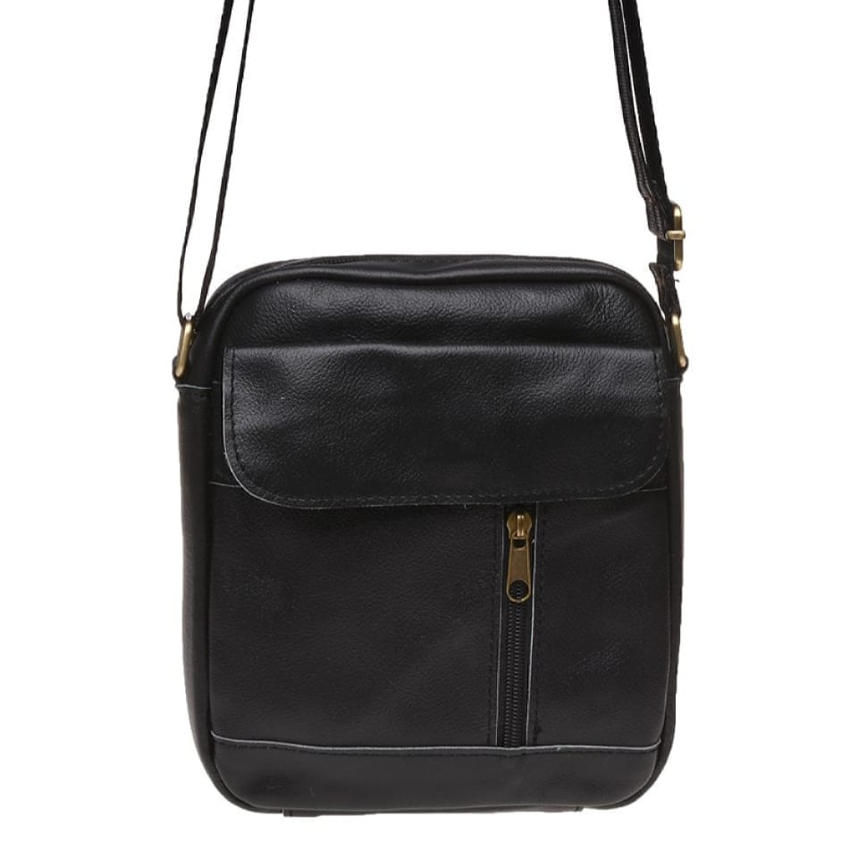 Чоловіча сумка шкіряна Keizer K1112-black