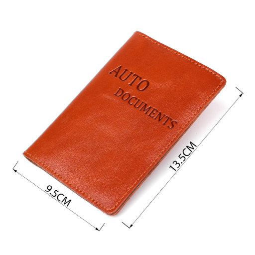 Зручна обкладинка для автодокументів з натуральної шкіри SHVIGEL 16070