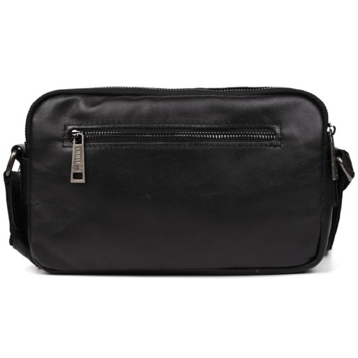 Сумка через плече шкіряна на два відділення GA-0745-3md TARWA чорна