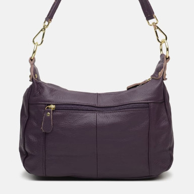 Женская кожаная сумка Borsa Leather K1213-violet