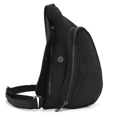 Leather backpack TARWA RA-3025-3md one-shoulder sling backpack 