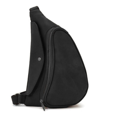 Leather backpack TARWA RA-3025-3md one-shoulder sling backpack 