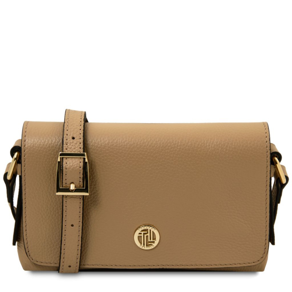 Biscuit Soft leather shoulder bag