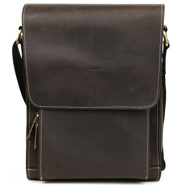 Men's shoulder bag TARWA RCw-4027-3md A4 format, 14-inch laptop