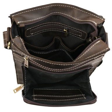 Men's shoulder bag TARWA RCw-4027-3md A4 format, 14-inch laptop
