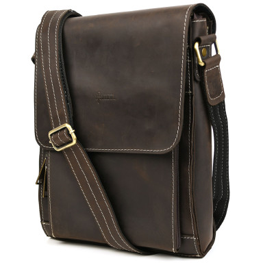 Men's shoulder bag TARWA RCw-4027-3md A4 format, 14-inch laptop