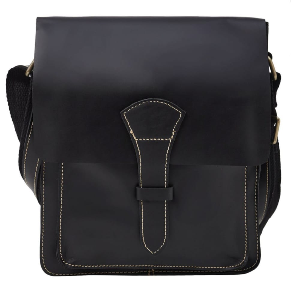 Чоловіча шкіряна сумка через плече BUFFALO BAGS T1112A чорна