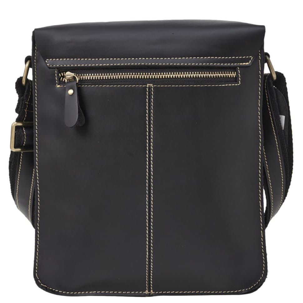 Чоловіча шкіряна сумка через плече BUFFALO BAGS T1112A чорна