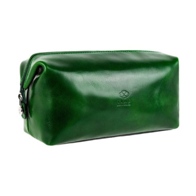 Leather Toiletry Bag - Four Past Midnight - Green 5236701