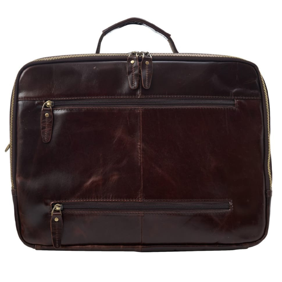 Портфель мягкий кожаный BUFFALO BAGS M5015C коричневый
