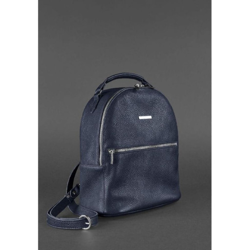 Шкіряний жіночий Міні-рюкзак Kylie Синій