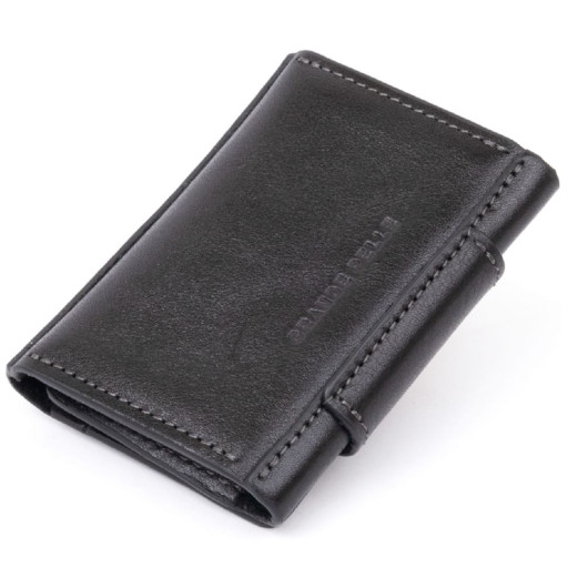 Шкіряна візитниця GRANDE PELLE 11487 Чорний