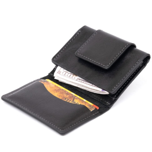 Шкіряна візитниця GRANDE PELLE 11487 Чорний