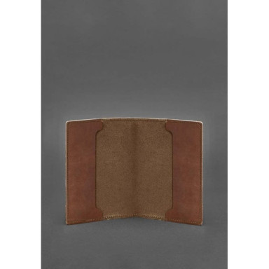Leather cover for officer ID 9.0 light brown Crazy Horse